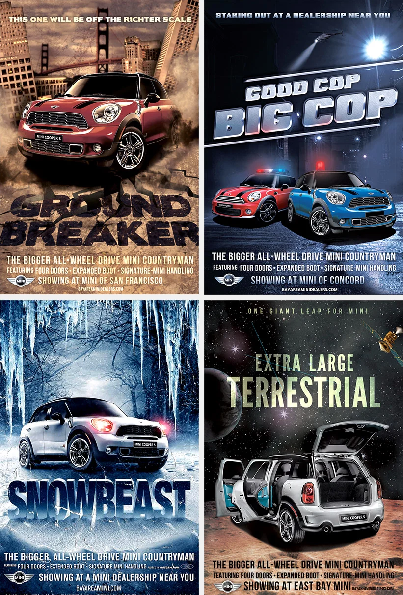 MINI print + OOH — Sara Neuhart – Art Director